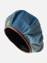 Denim Colorblock Vintage Malerhut